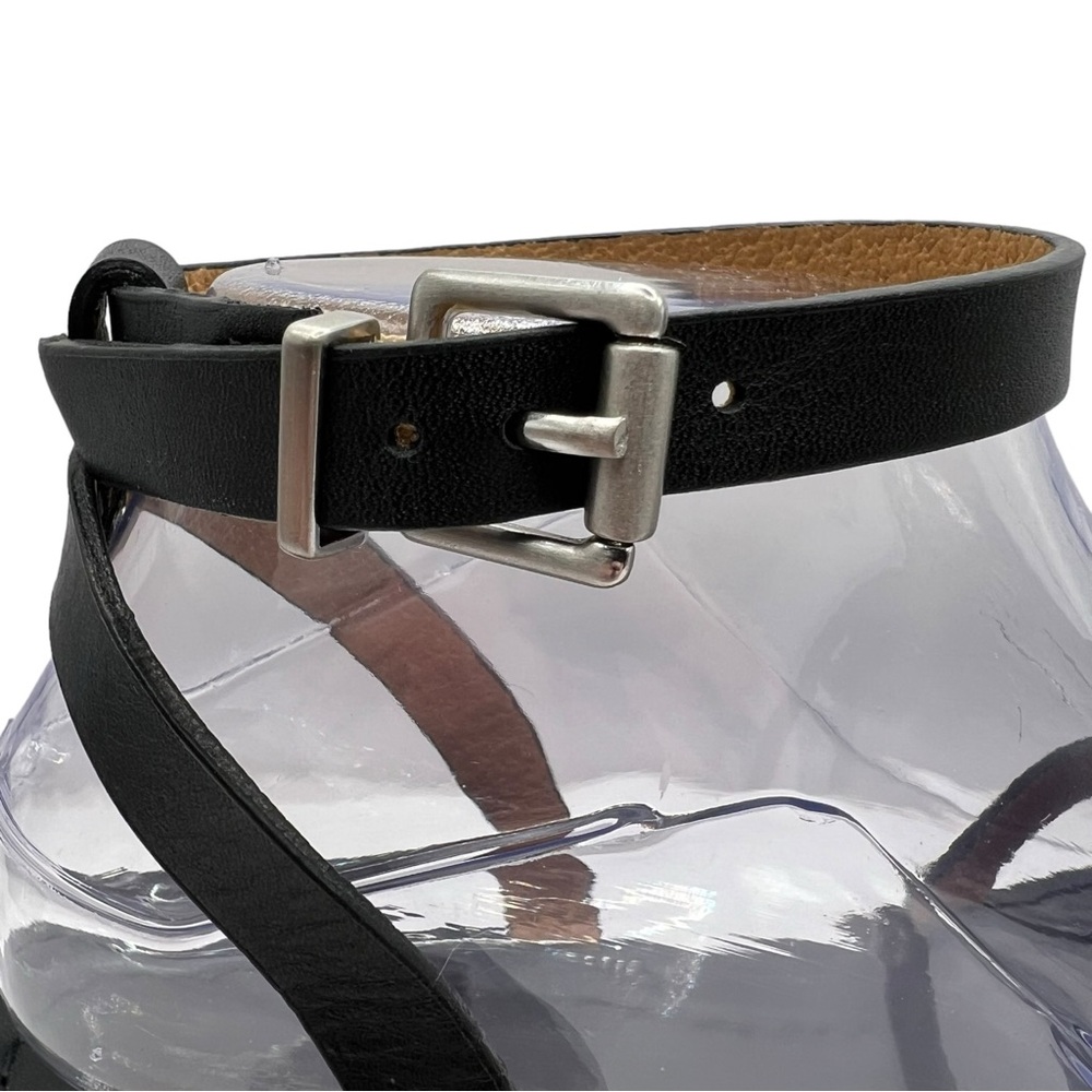 Madewell Black Leather Platform Ankle-Strap Sandals - Picture 7 of 12